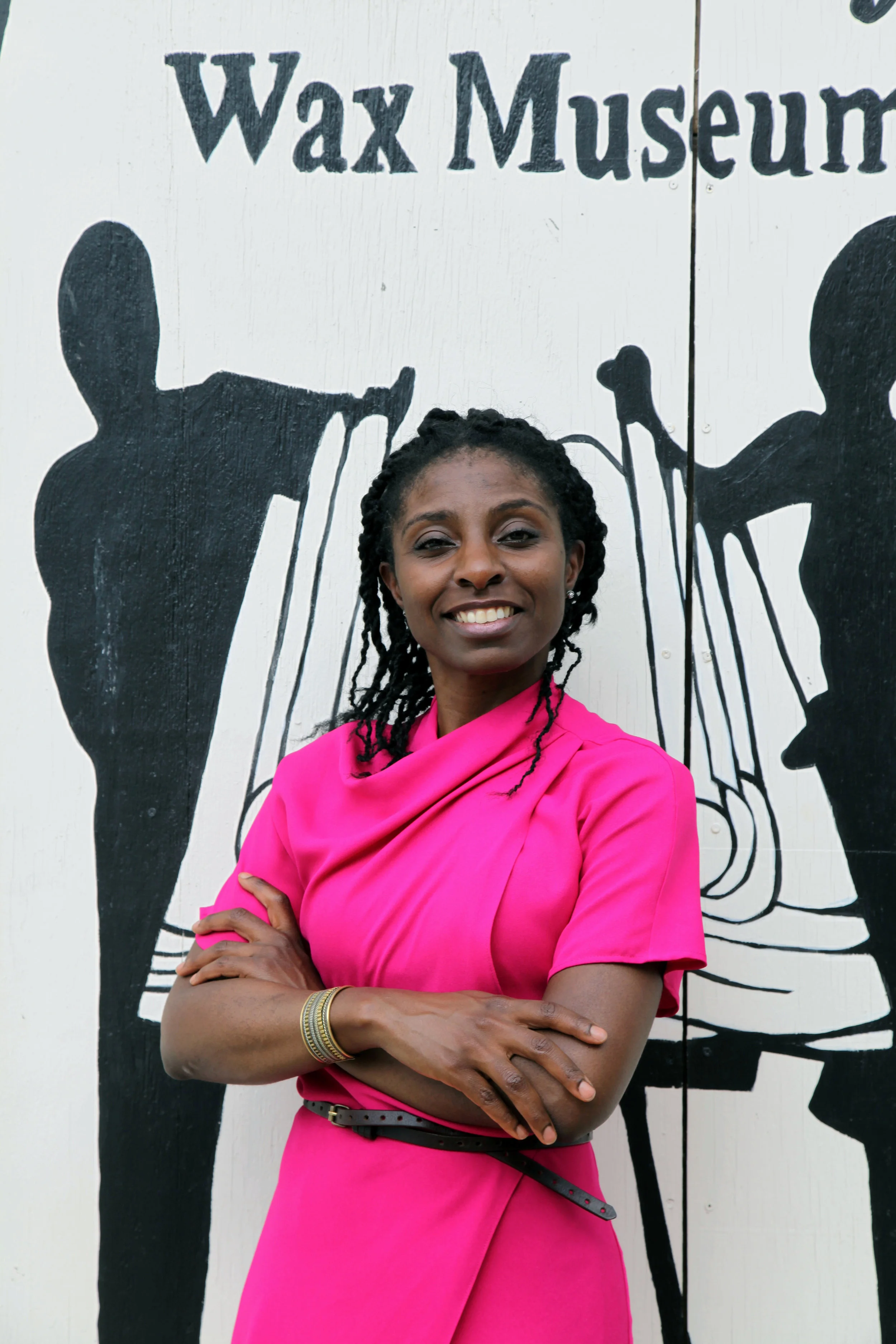 Tamika's photo was taken at the National Great Blacks in Wax Museum, her favorite place in Baltimore. The wax figures beautifully depict people and moments from the Black experience in America and they never get old. Tamika says of the museum, "I could go again and again."