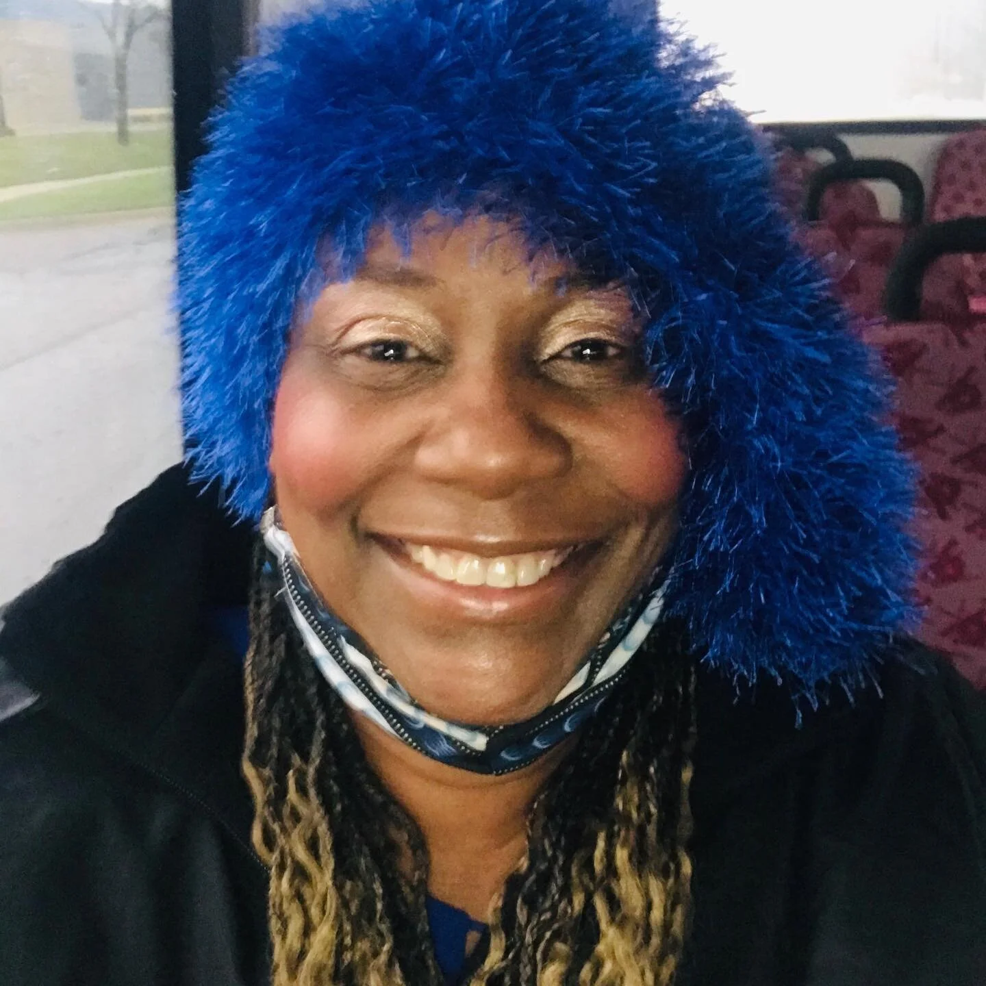 Pastors Fred and Dr. Cassandra Crittenden of Press Apostolic Ministries-On their church bus, nicknamed the &ldquo;Jesus Joy Bus!&rdquo; #pressapostolicministries #jesusjoybus #communityreach #outreach #reachone