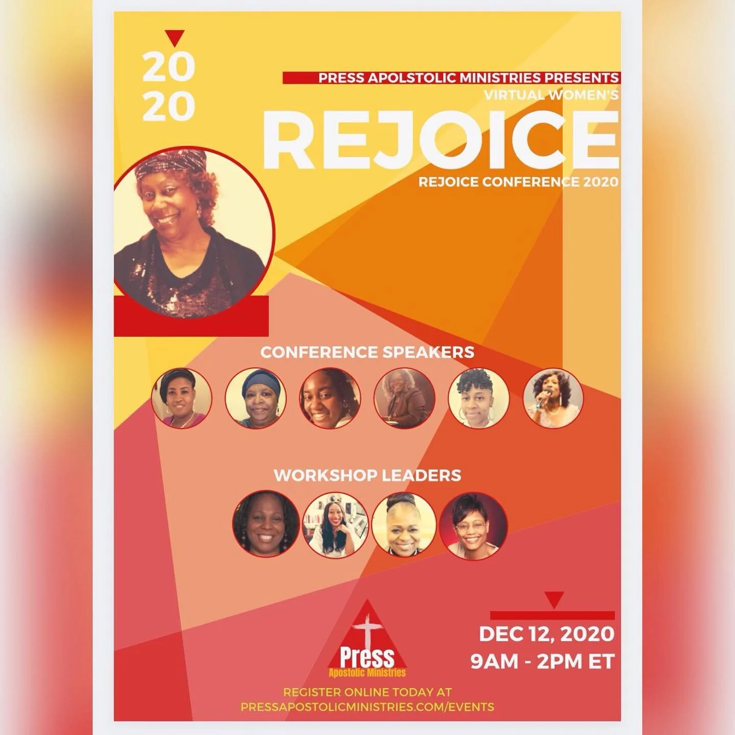 Press Apostolic Ministries-Virtual Women&rsquo;s Rejoice Conference 2020  #pressapostolicministries #apostolic ##apostoliclife #womenoftheword #rejoice #rejoiceinthelord #rejoicealways