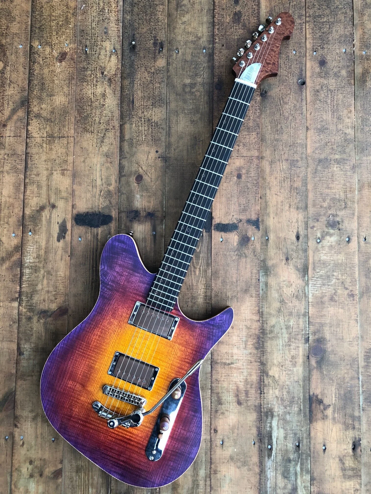 Custom Sunset Burst Offset — Maybury Guitars