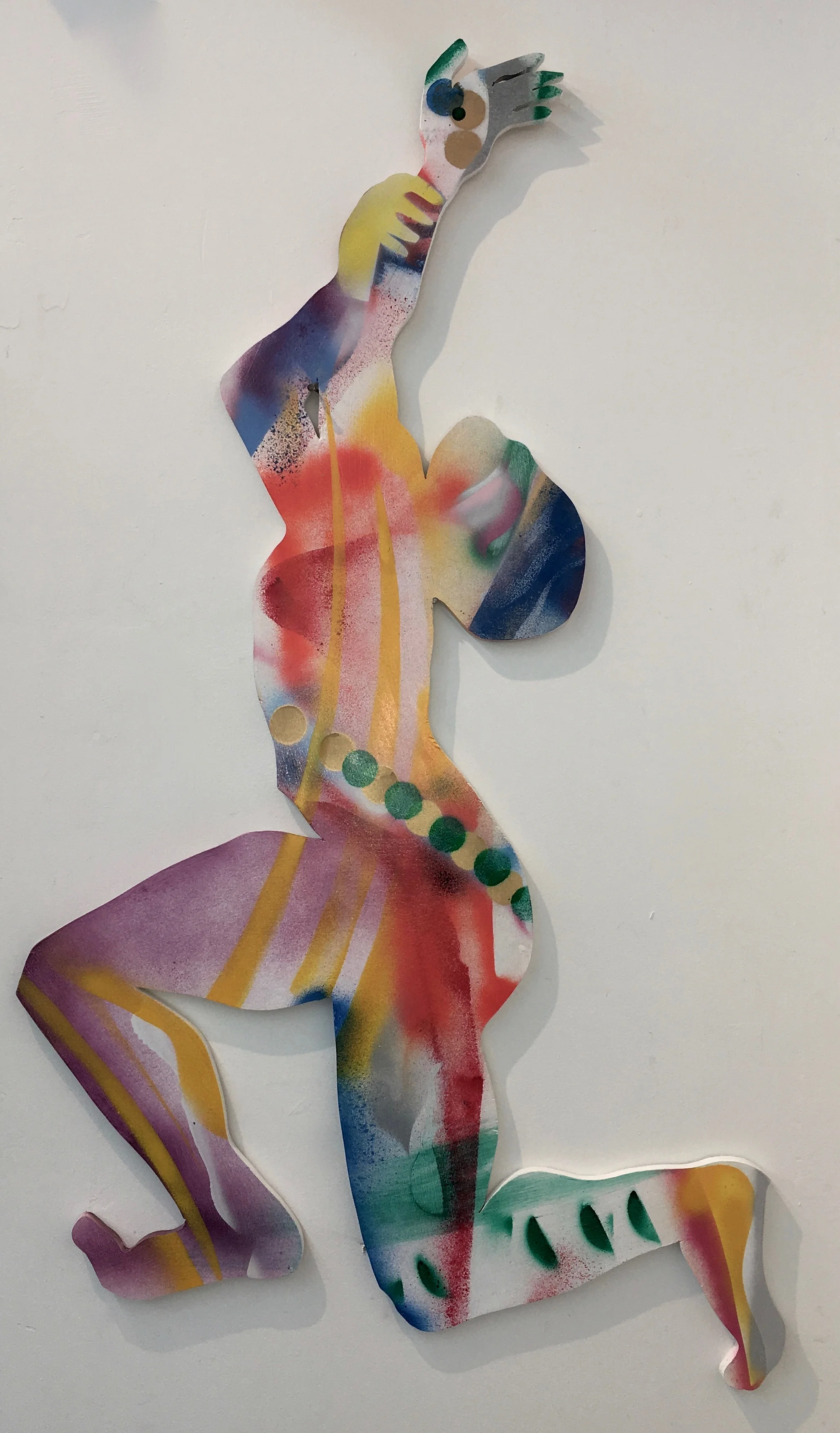 Reaching 48"x29" 2018 wood $1500