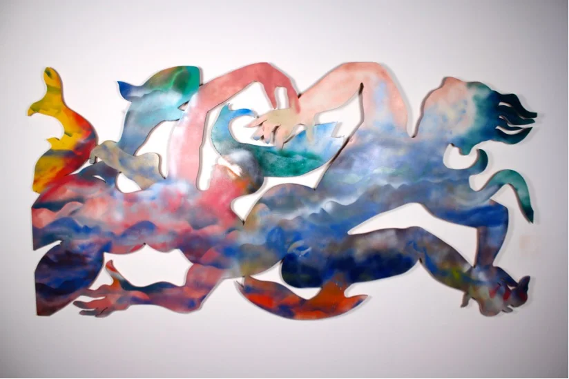 As the Seas Rise 48"x96" 1999 enamel on wood $5500