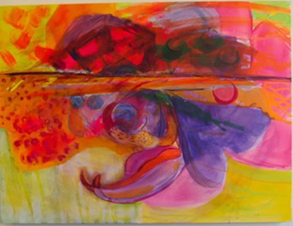 Surfacing 30"x40" 2011 acrylic on canvas $950