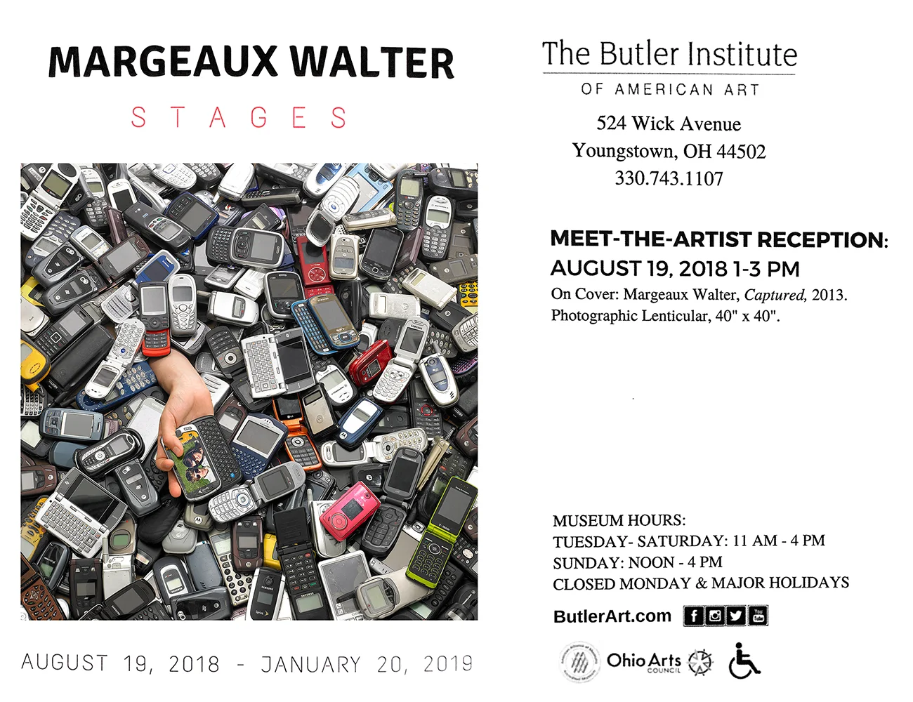 I have a solo exhibition of videos and lenticulars opening at the Butler Institute of American Art in Youngstown, OH on August 19th! https://butlerart.com/margeaux-walter-stages/