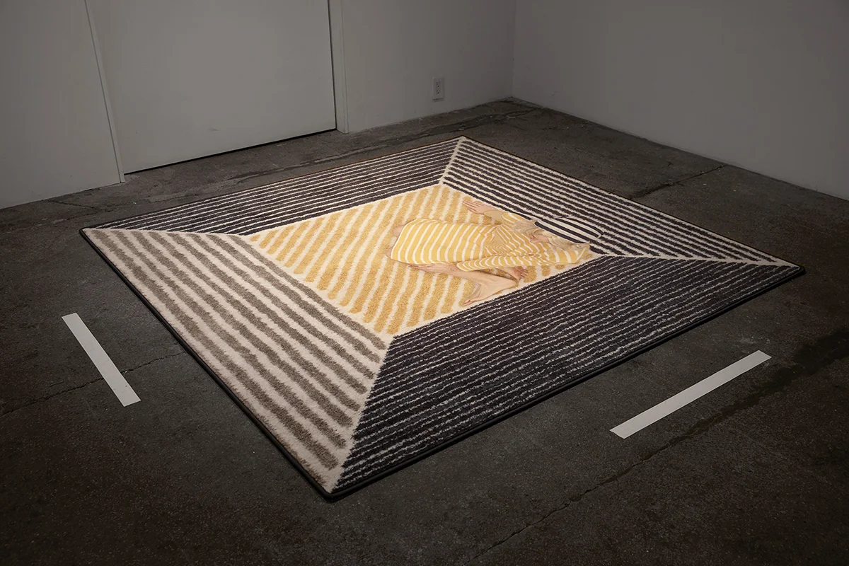 Floored, Carpet, 79 x 79 inches, 2016 (Sign Language Series)