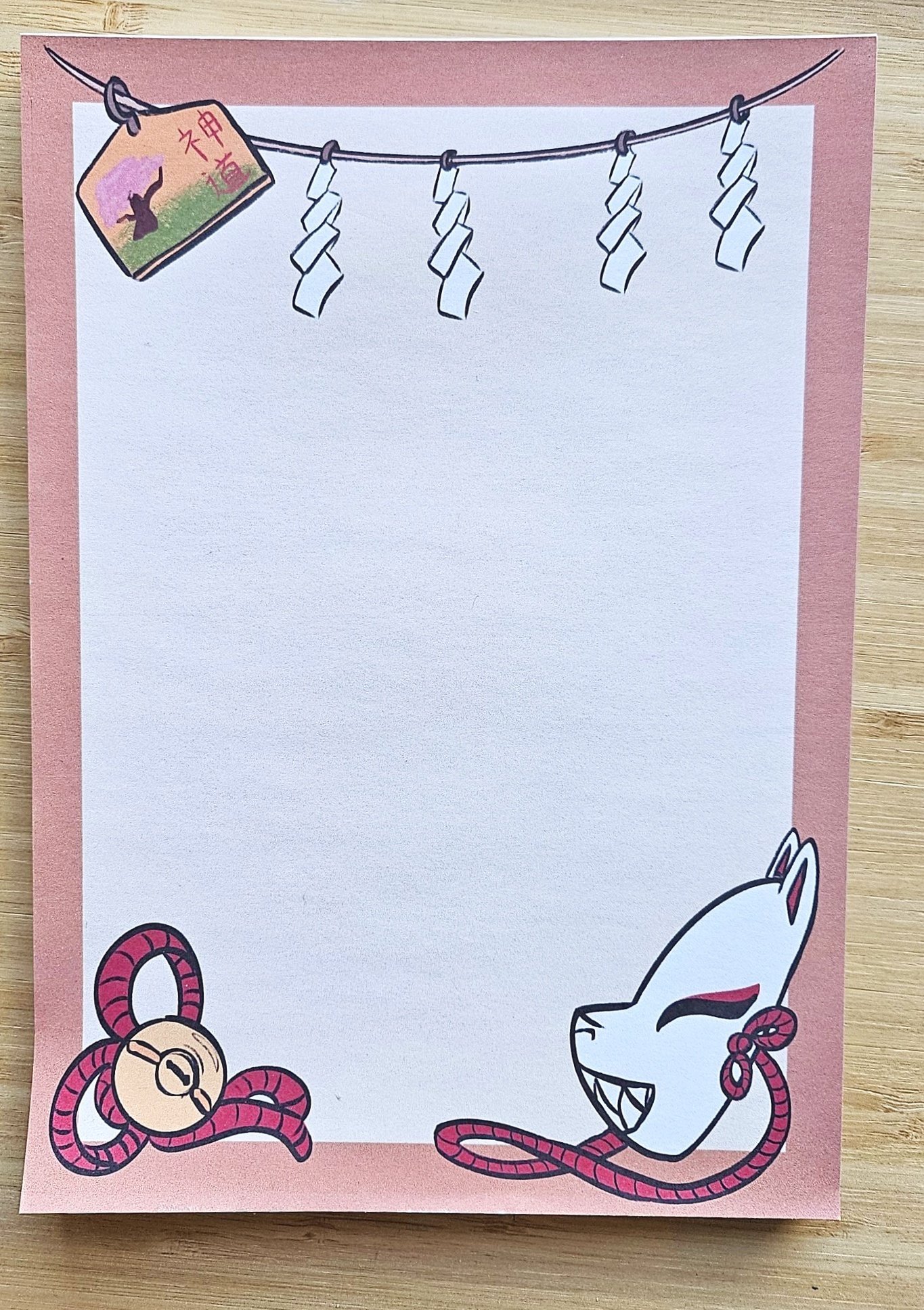 A5 notepad - Fox mask