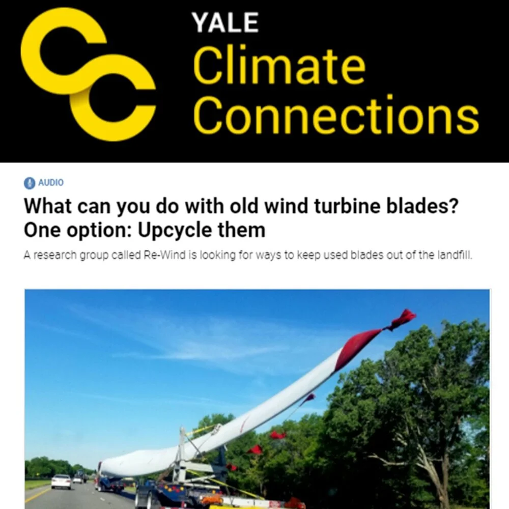 Yale Climate Connections radio story about Re-Wind airs on April 14, 2021
