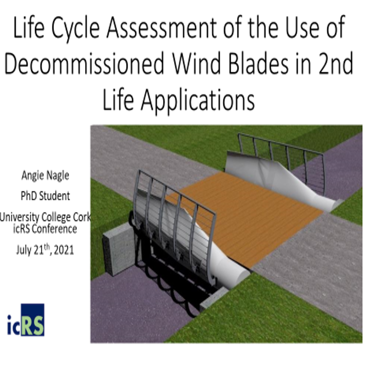 PhD student Angela Nagle presents at the 2021 International Conference on Resource Sustainability 19 - 23 July 2021