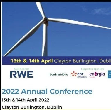 Peter Deeney, Angie Nagle and Kieran Ruane presented posters at the Wind Energy Ireland Conference, 13th and 14th April 2022
