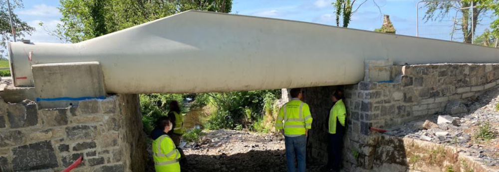 Wind Turbine Blades as Structural Elements of a Footbridge
