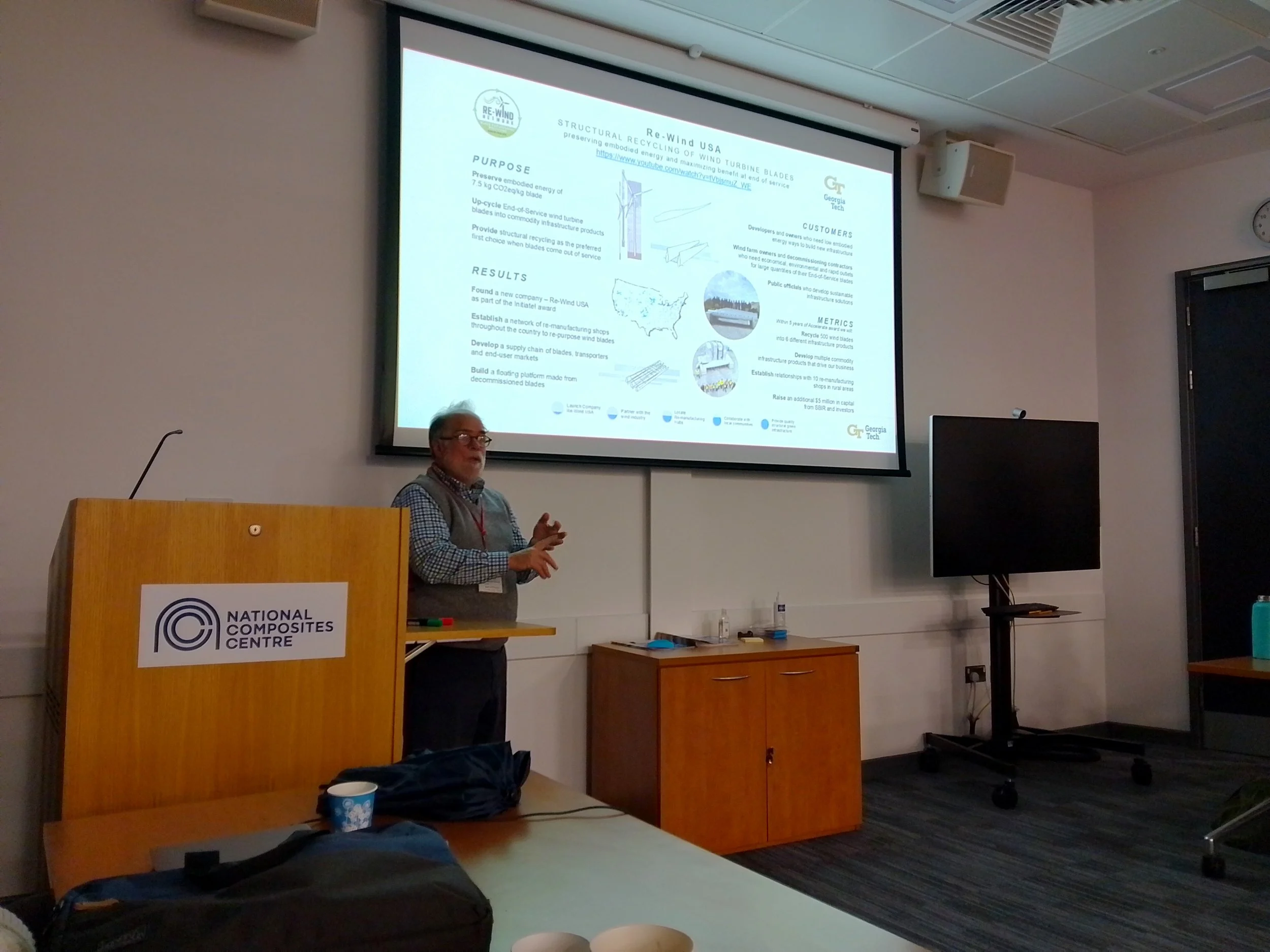 Blade Repurposing at International Energy Agency Wind Task 45 Workshop in Bristol