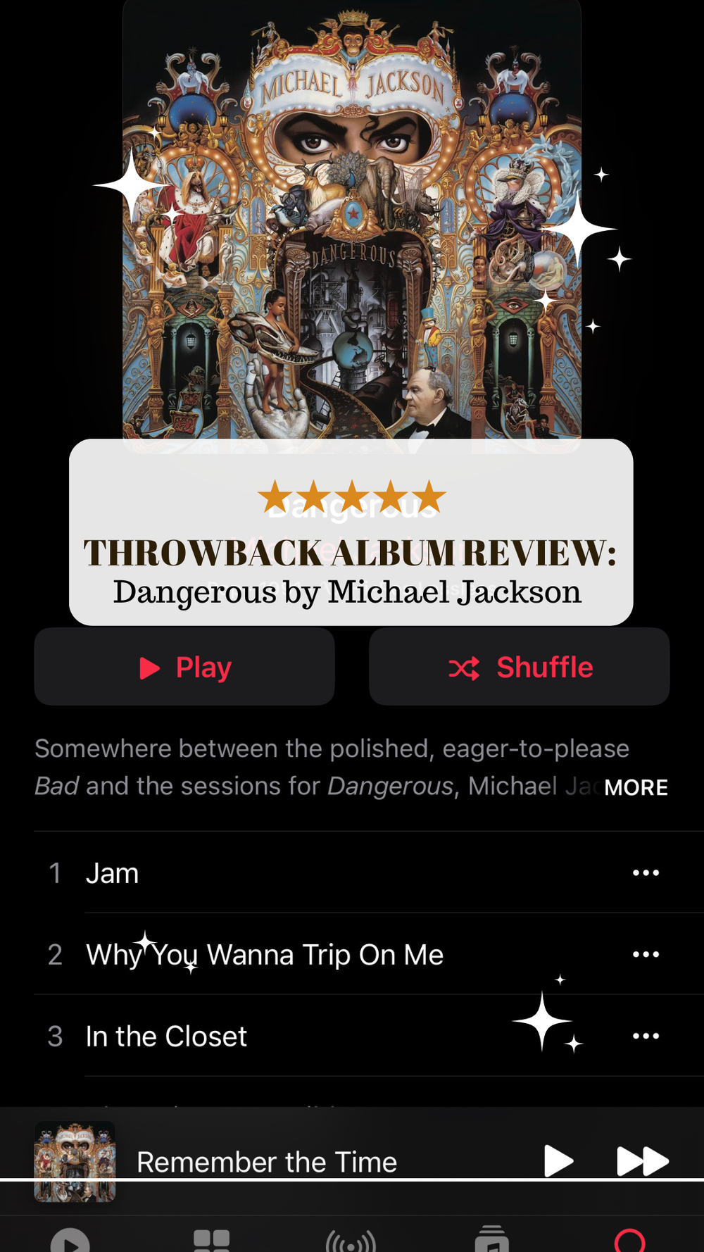 Michael Jackson: Dangerous Album Review