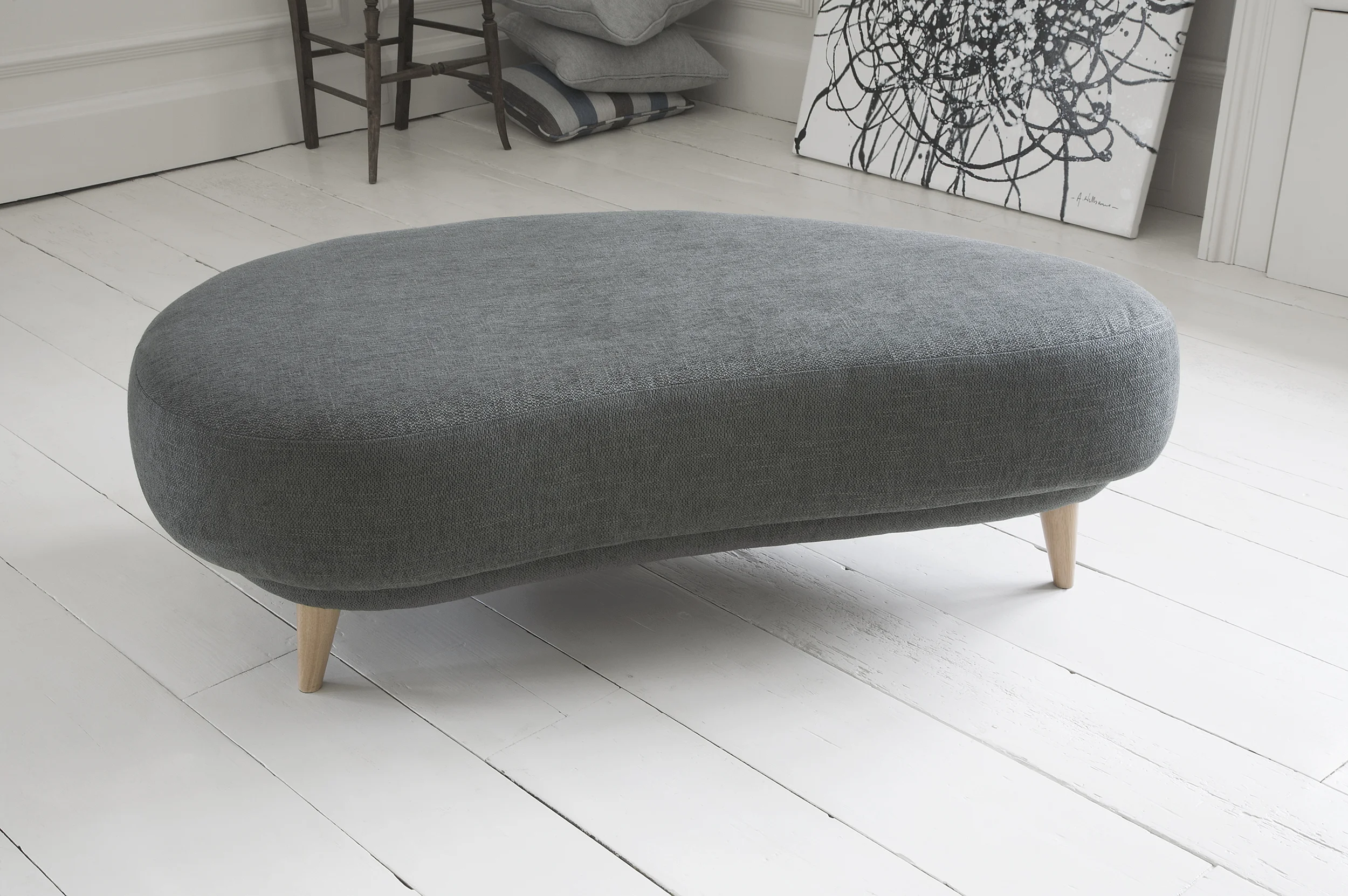 Teardrop footstool, Tamarisk Designs