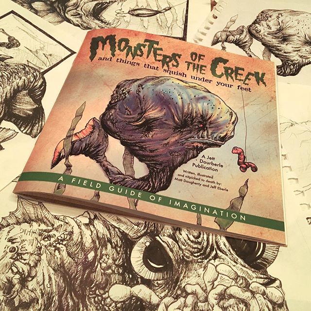 So proud of this book! Sprig is almost here! Grab your field guide and start exploring! Link in bio. #fieldguide #childrensbook #childrenillustration #penandink #monstersofthecreek #thegrumpypumpkin #doughertybirds #kidsbooks #illustration #monsters