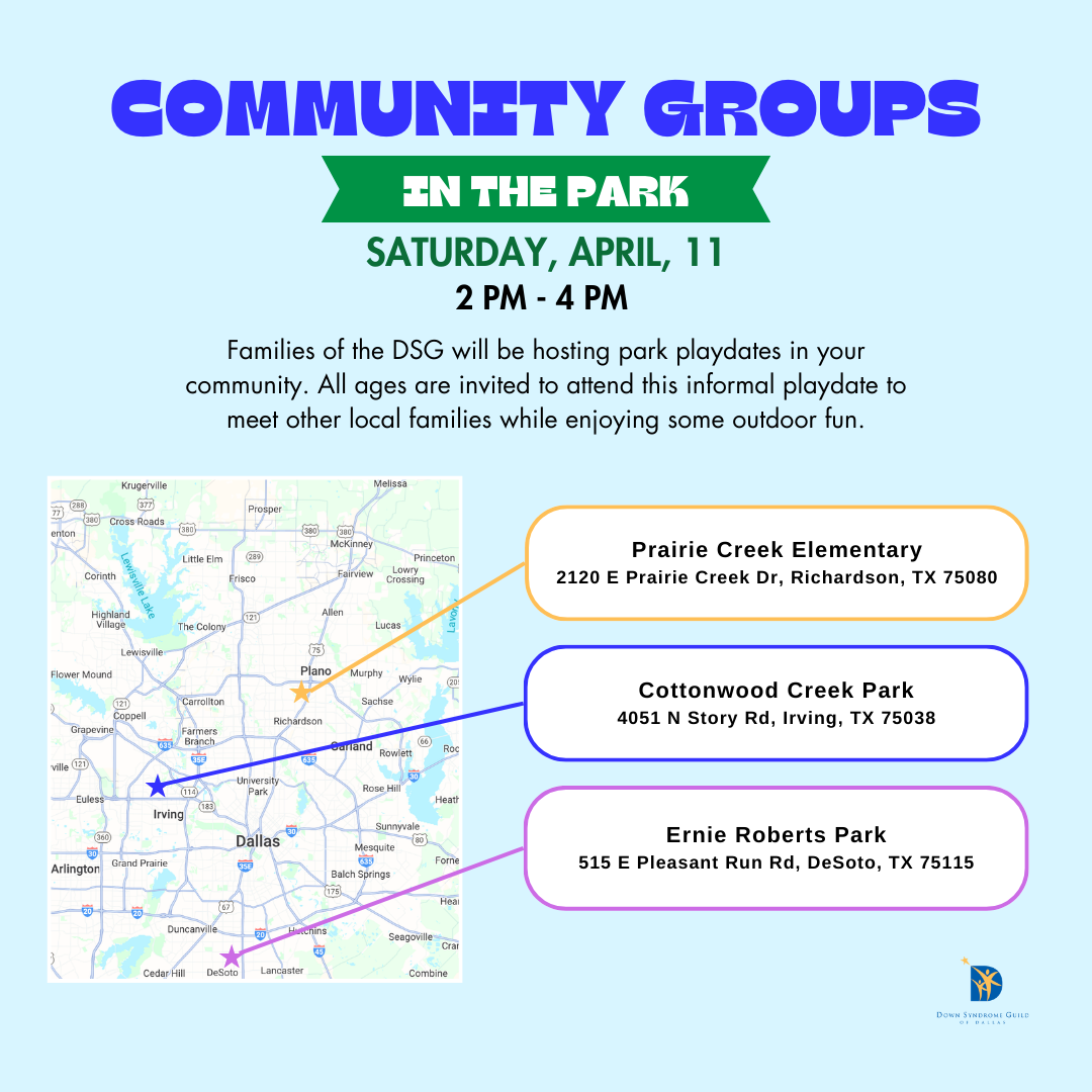 April Community Groups- In the Park 