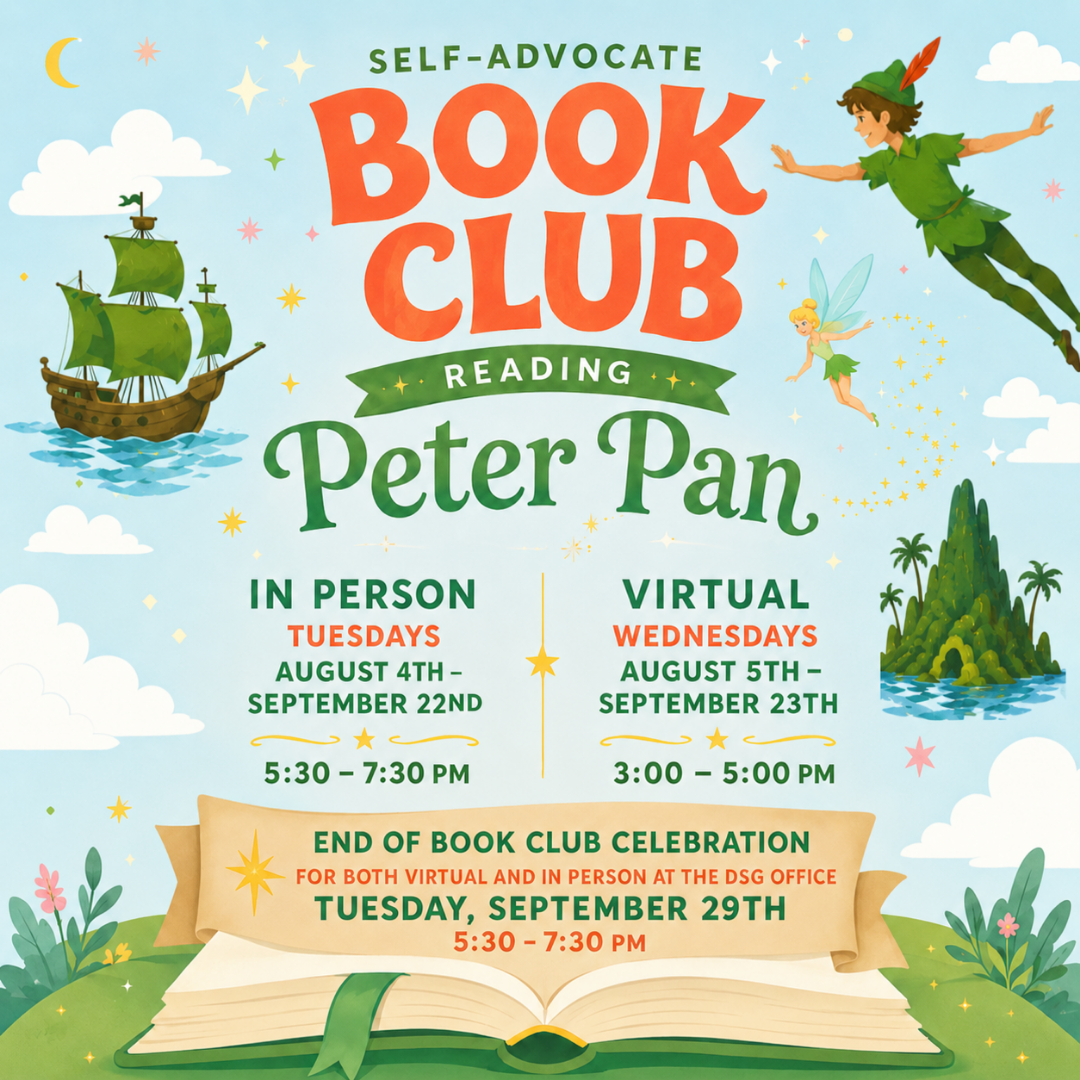  FULL: IN-PERSON BOOK CLUB FOR ADULTS WITH DOWN SYNDROME AGES 18+ 