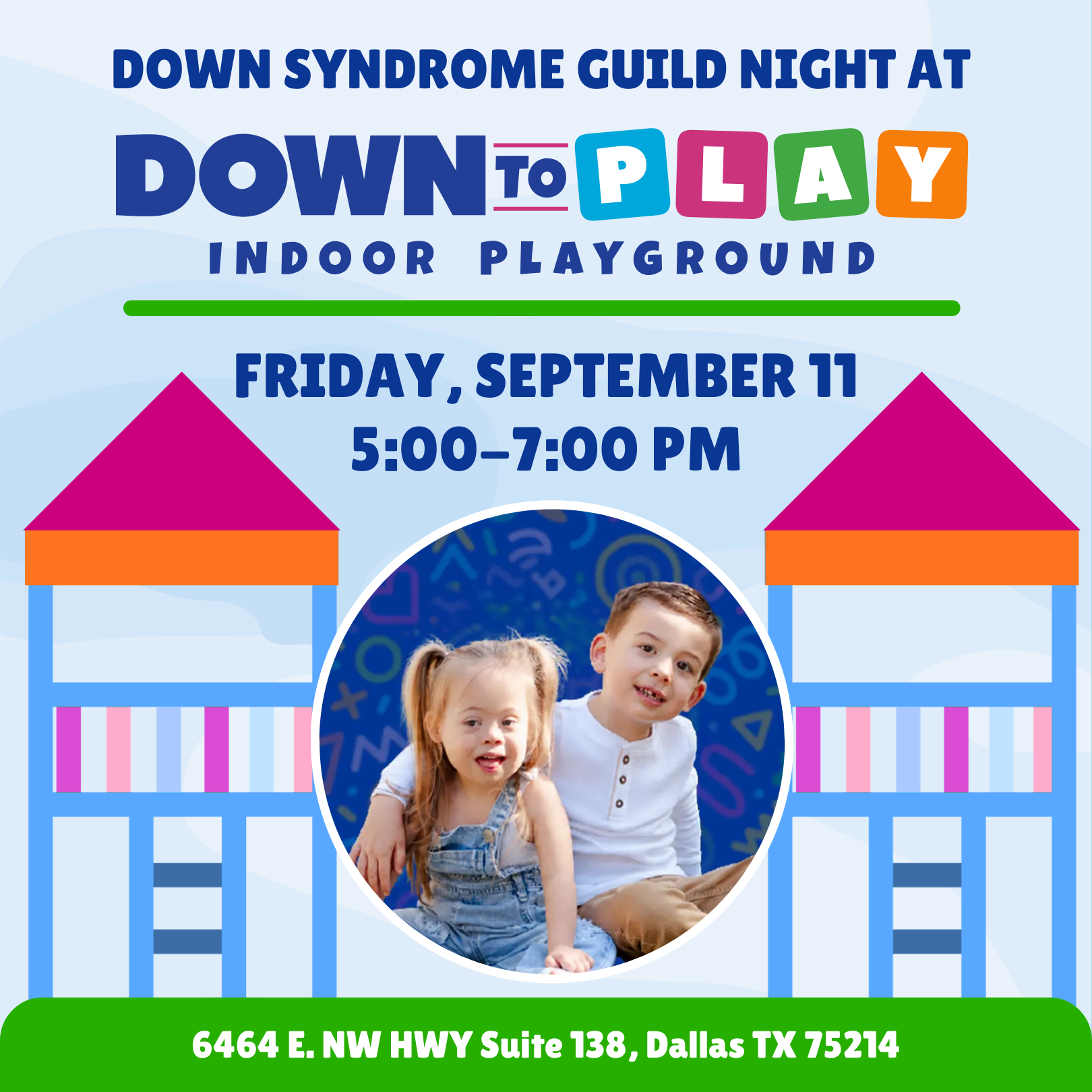 DSG Night at Down to Play for Families of Children with Down syndrome Ages 0-7
