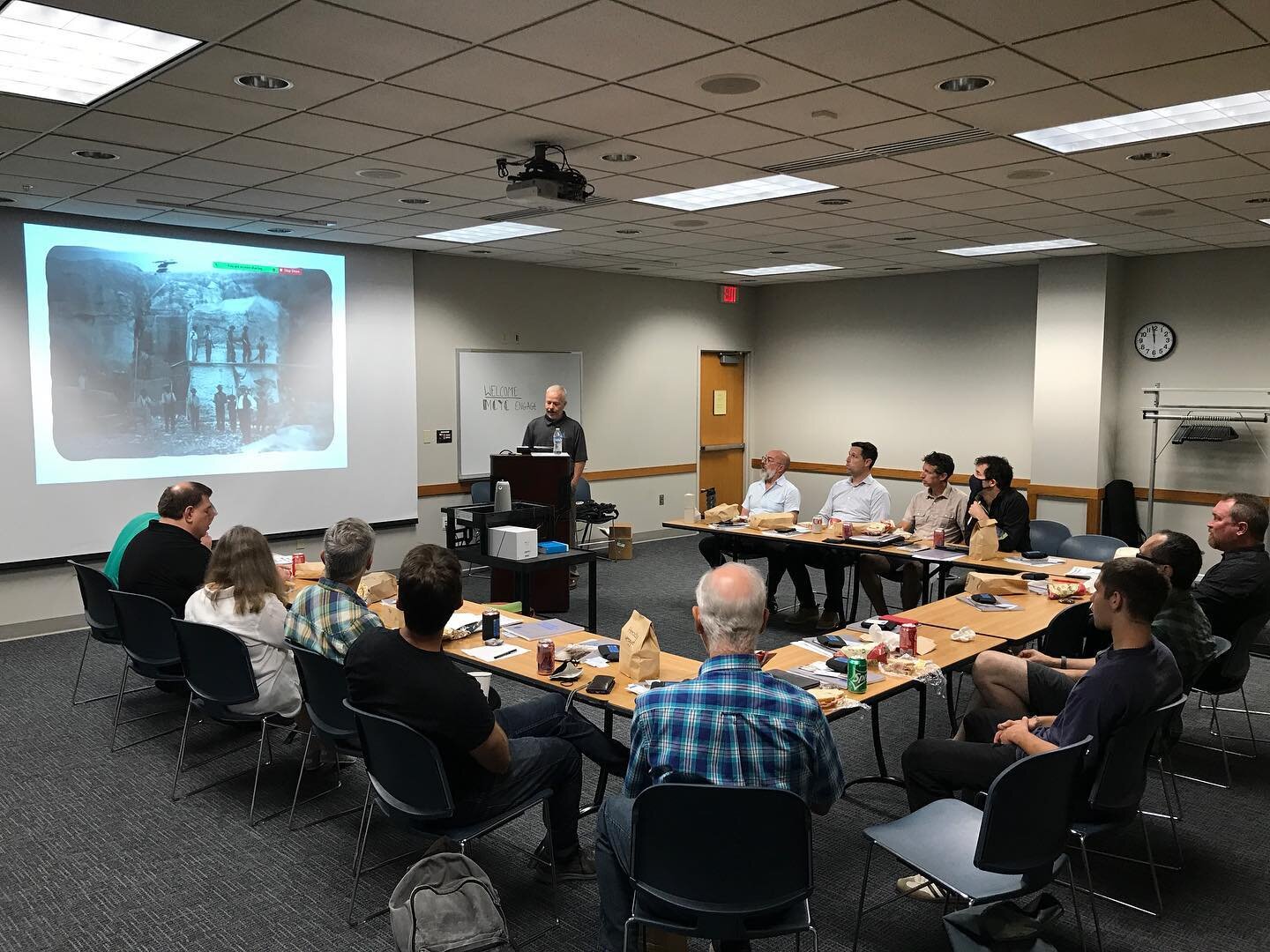 Great turnout for the first BAAC (Bloomington Area Architects Consortium) Lunch and Learn. Todd Schnatzmeyer from the Indiana Limestone Institute gave a great presentation on how to specify and detail limestone. Thanks to Tevin Norman at Texcon Cut S