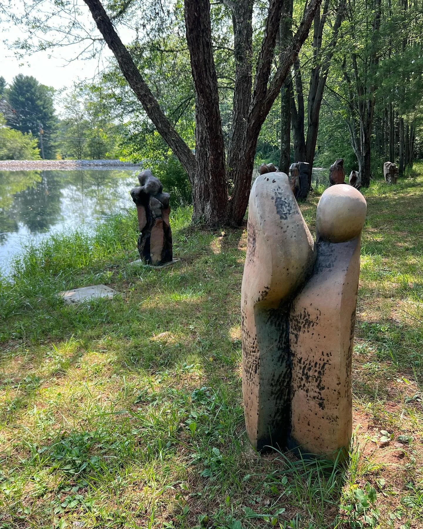 Had a great visit with @robert.pulley.garden.sculpture today. We walked through his sculpture garden and studio outside Columbus, discussing how he concieves of his forms and his making process. He will be giving a workshop and exhibiting his work th