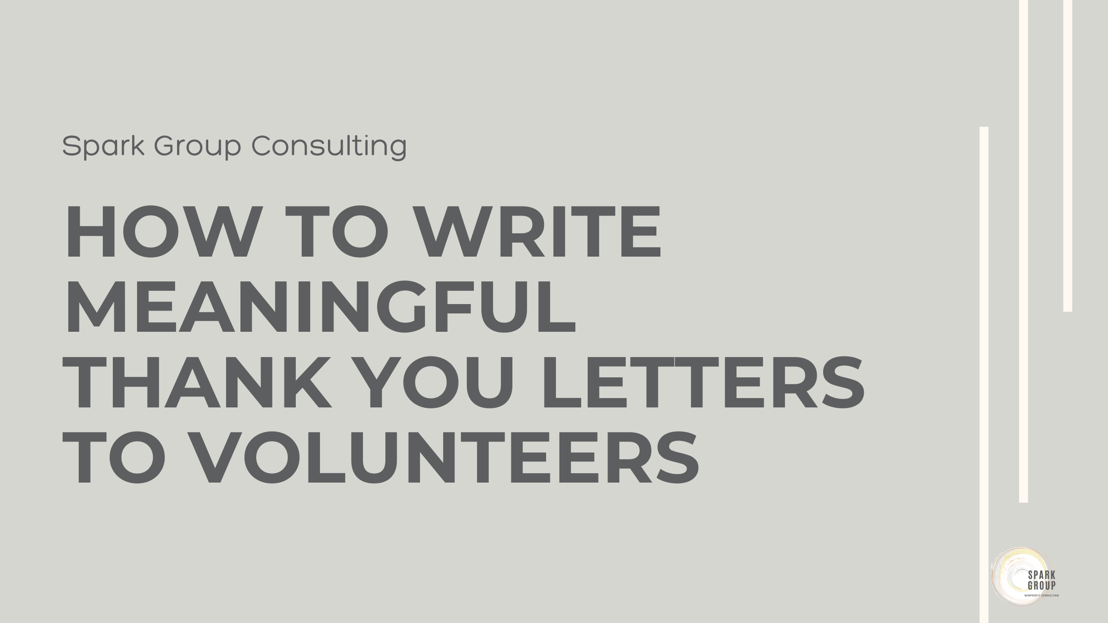 How to Write Meaningful Thank You Letters to Volunteers