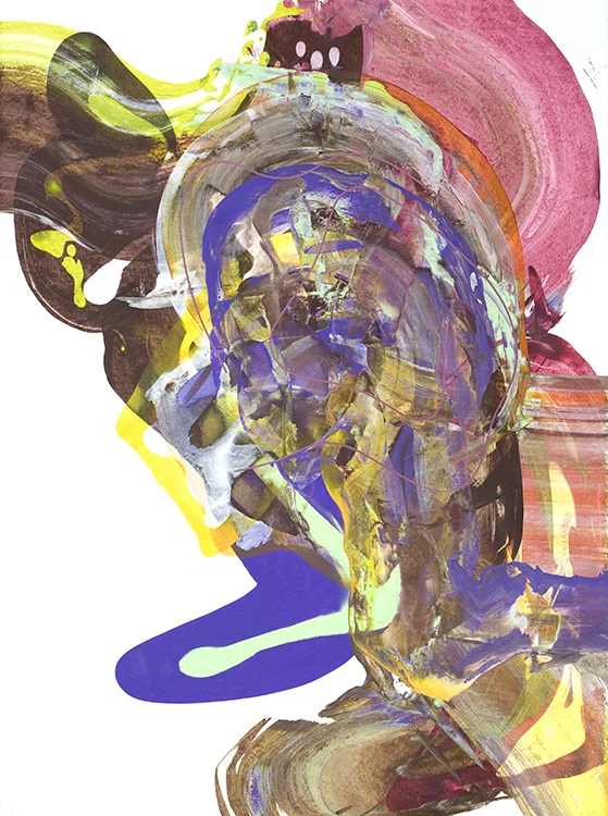 An untitled painting by Zachary Keeting from 2010.