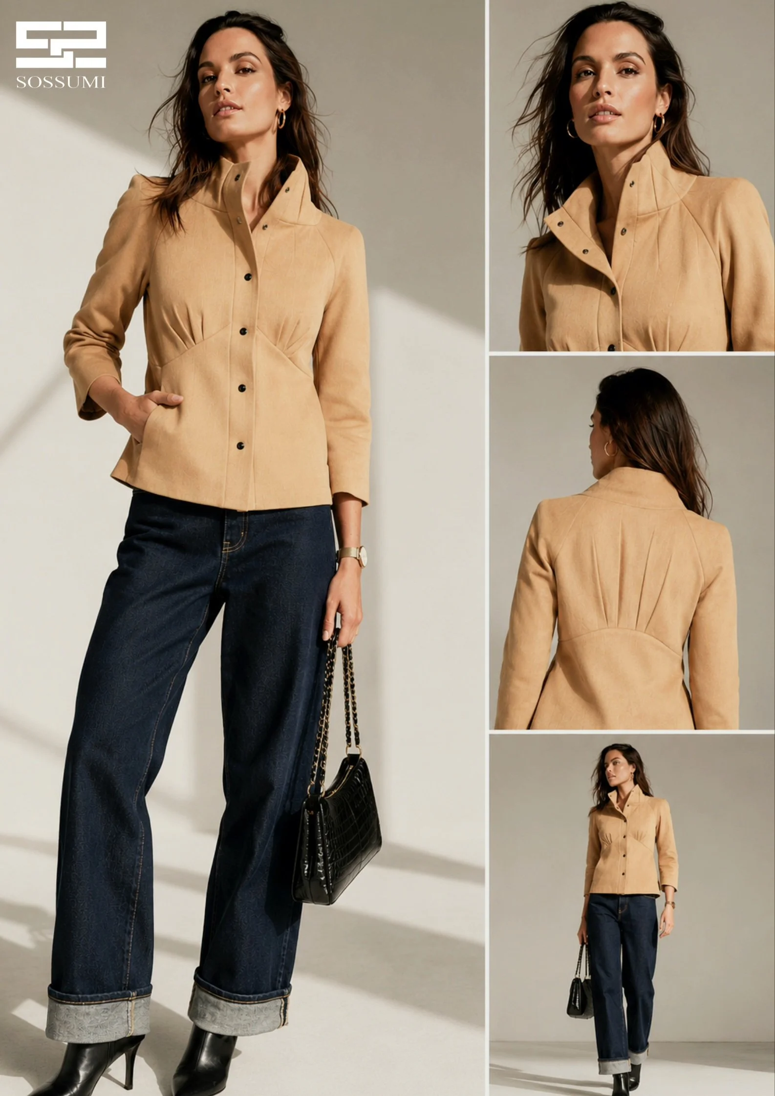Veste A.Hepburn Camel & jean wild.jpg
