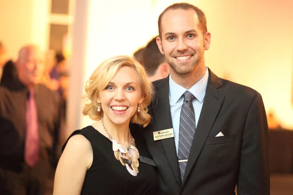 With Erin Reilly, Co-Founder of Theatre Horizon at the opening of the 123-seat theatre in Norristown, PA.