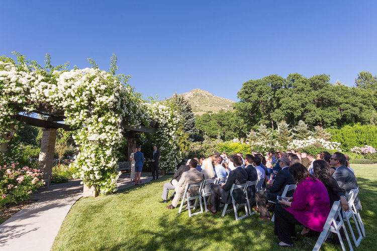 Same Sex Wedding Red Butte Garden Park City Utah Wedding