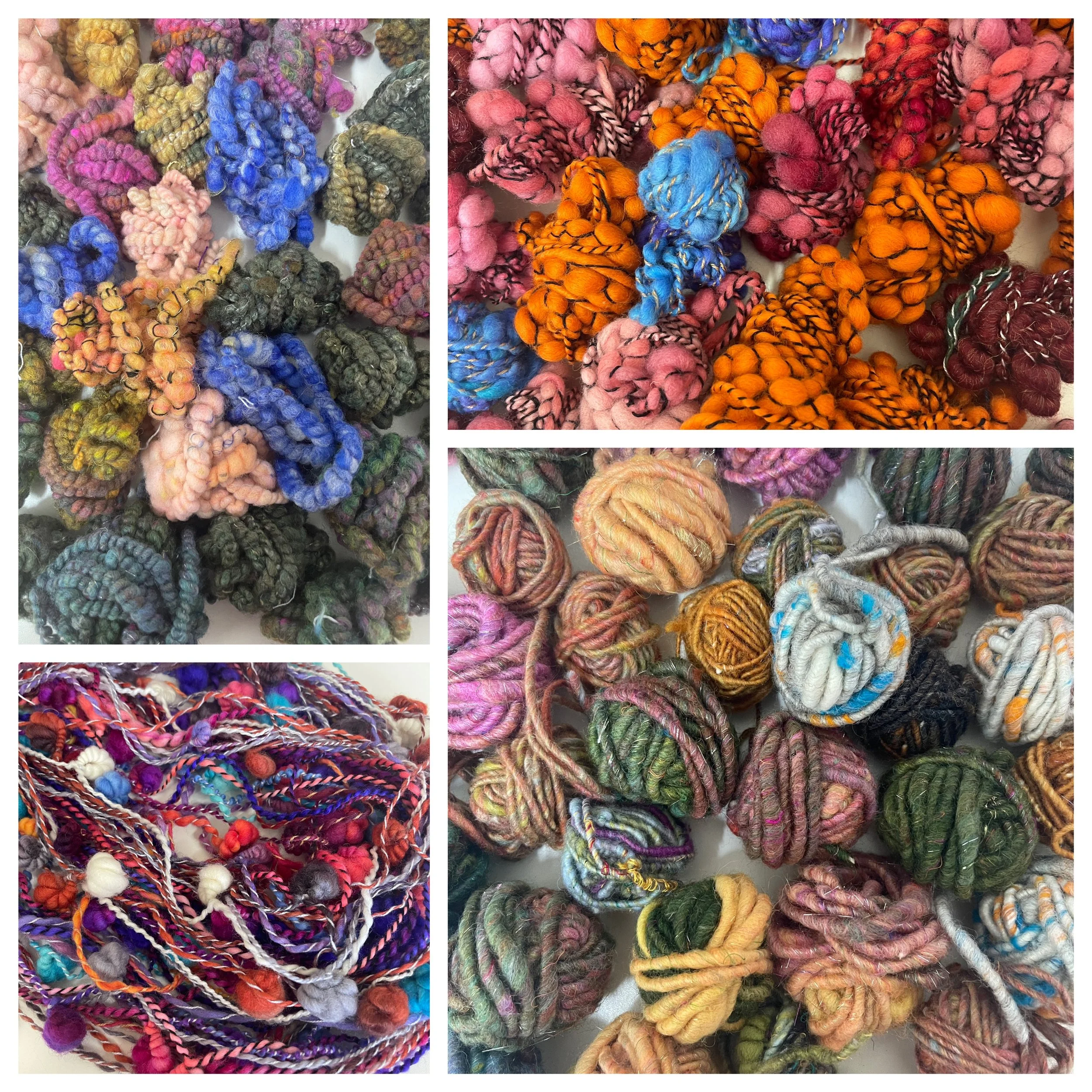 Materials for Maryland WinterFest  Knitting with Art Yarns