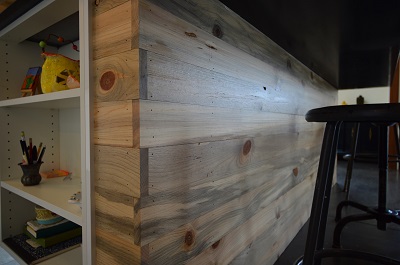 Custom Element: Kitchen Island of Montana Beetle Pine