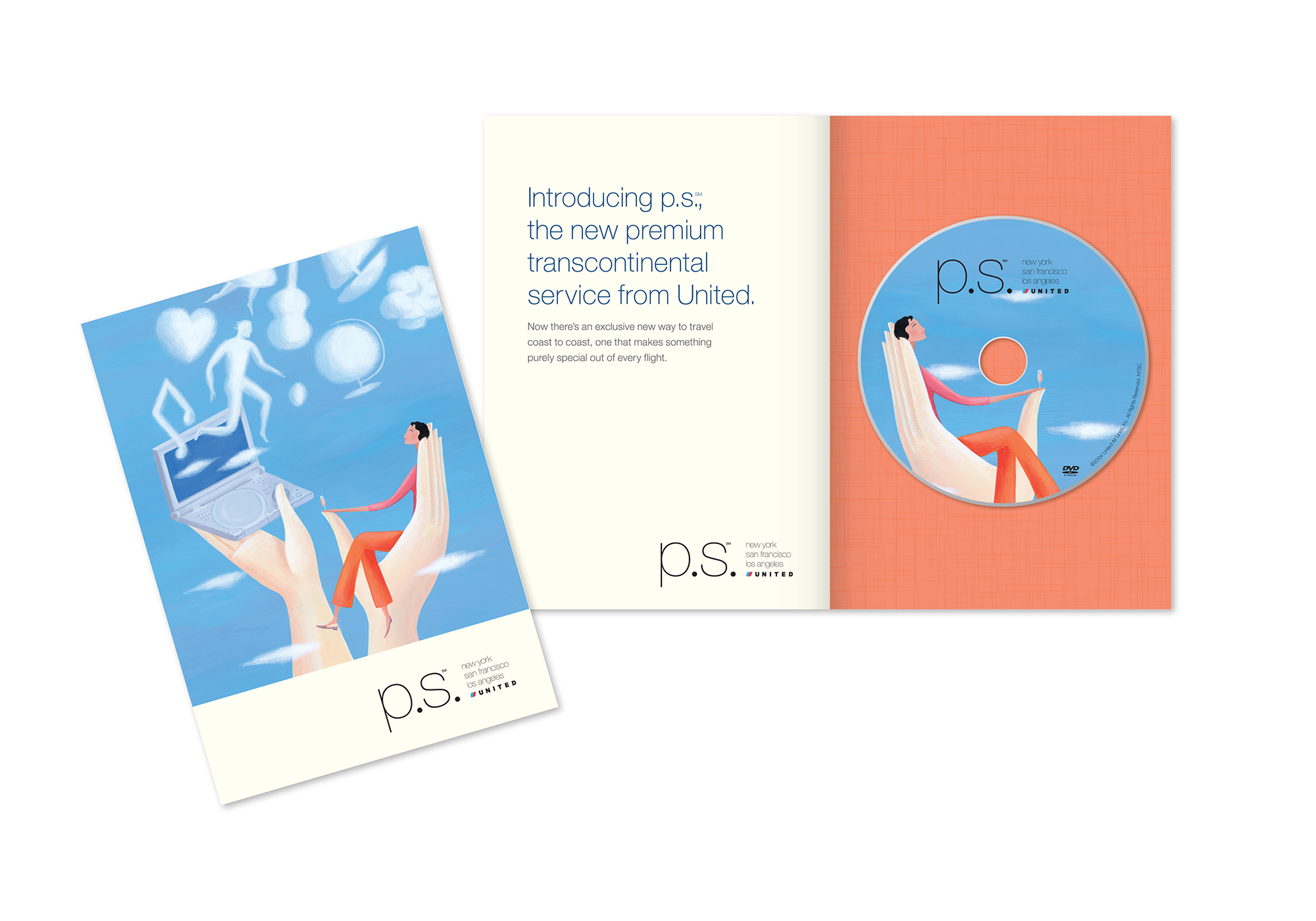 UNITED AIRLINES P.S. DVD PACKAGING