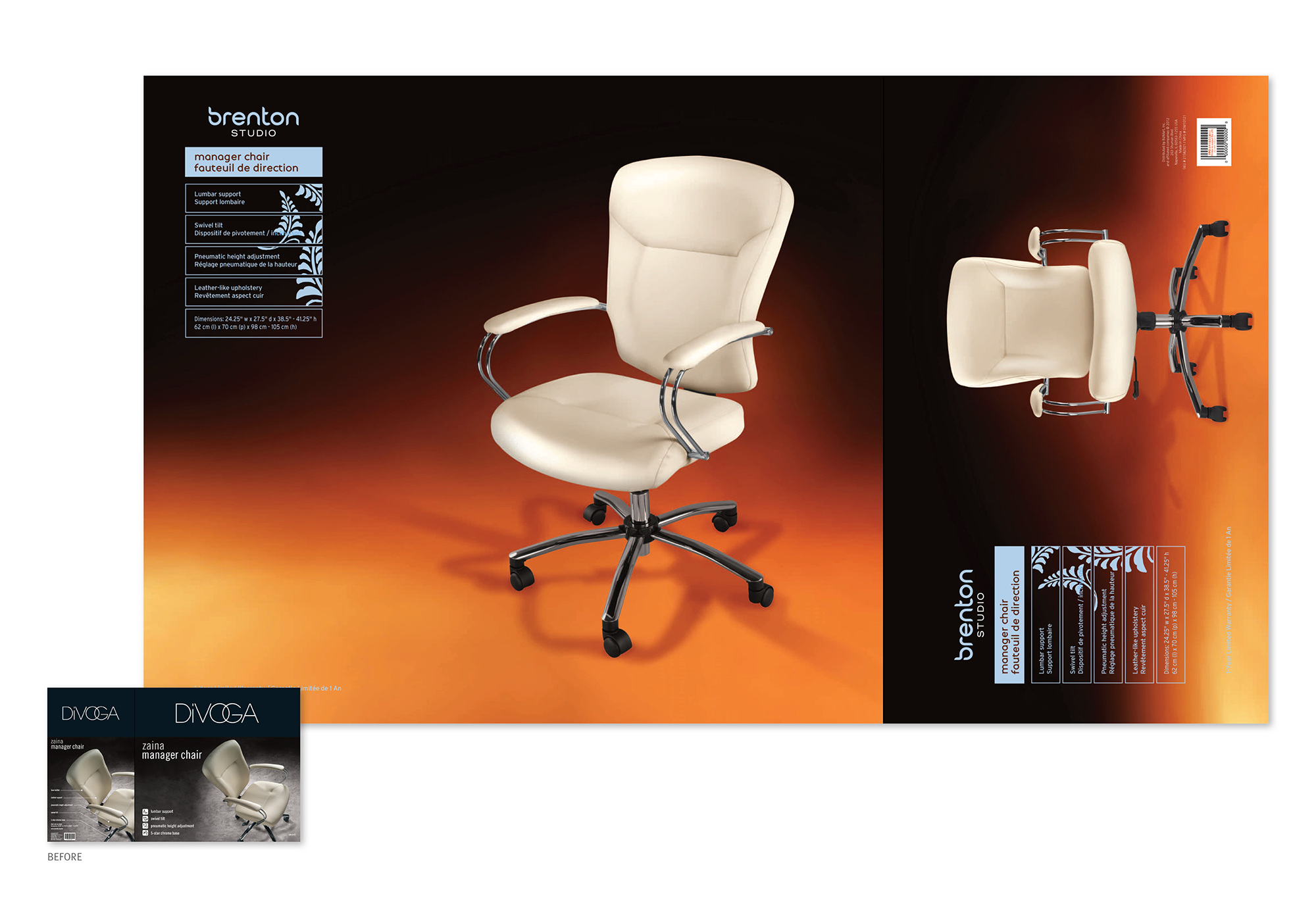 DIVOGA/BRENTON CHAIR PACKAGING CONVERSION