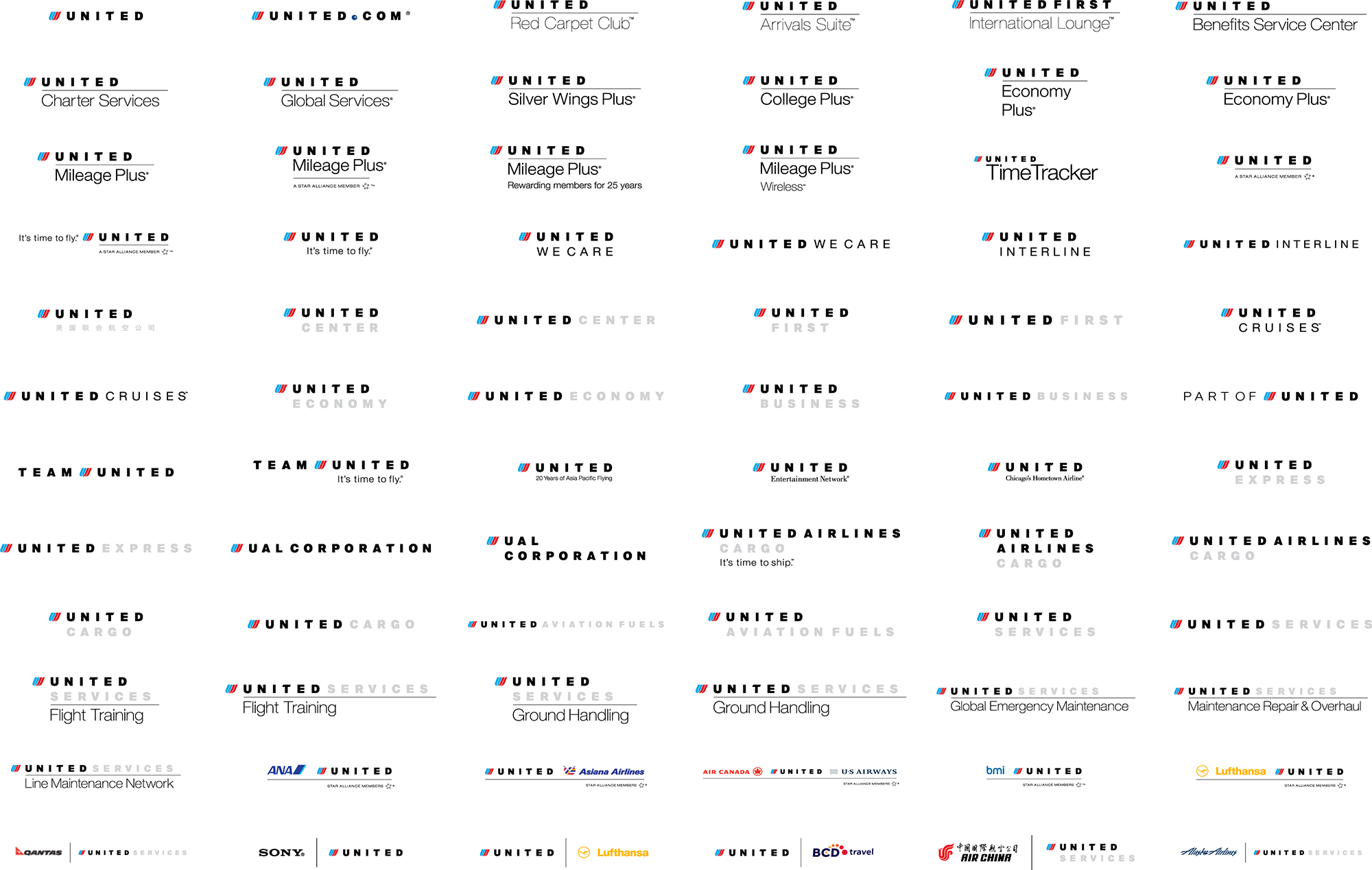 UNITED AIRLINES LOGO LIBRARY OVERHAUL AND STANDARDIZATION