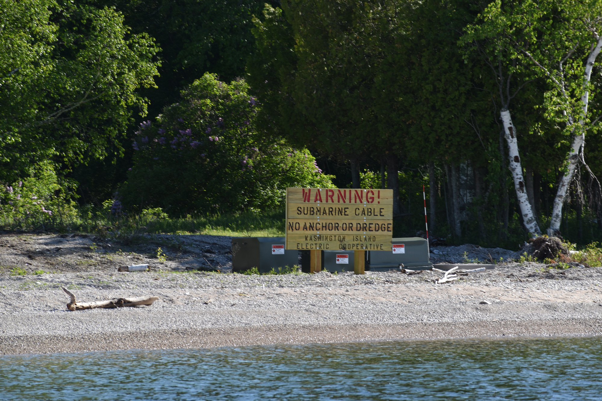 Warning Sign North Plum Island Landing