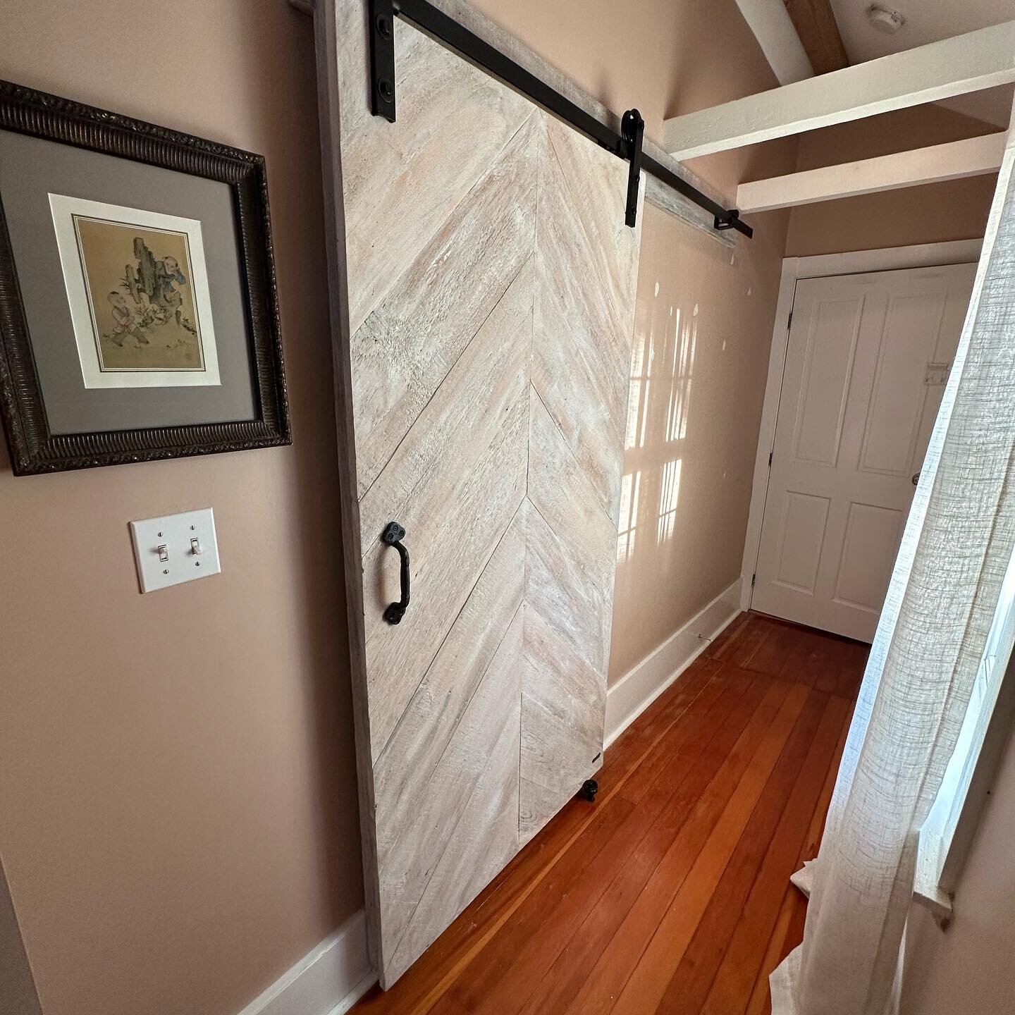 Melissa and Noah in Beverly, MA have a lovely historic home in town that originally had a &ldquo;sliding kit door&rdquo; installed in the upstairs hallway for the main bathroom.

This had to go as their desire was for something more authentic and bes