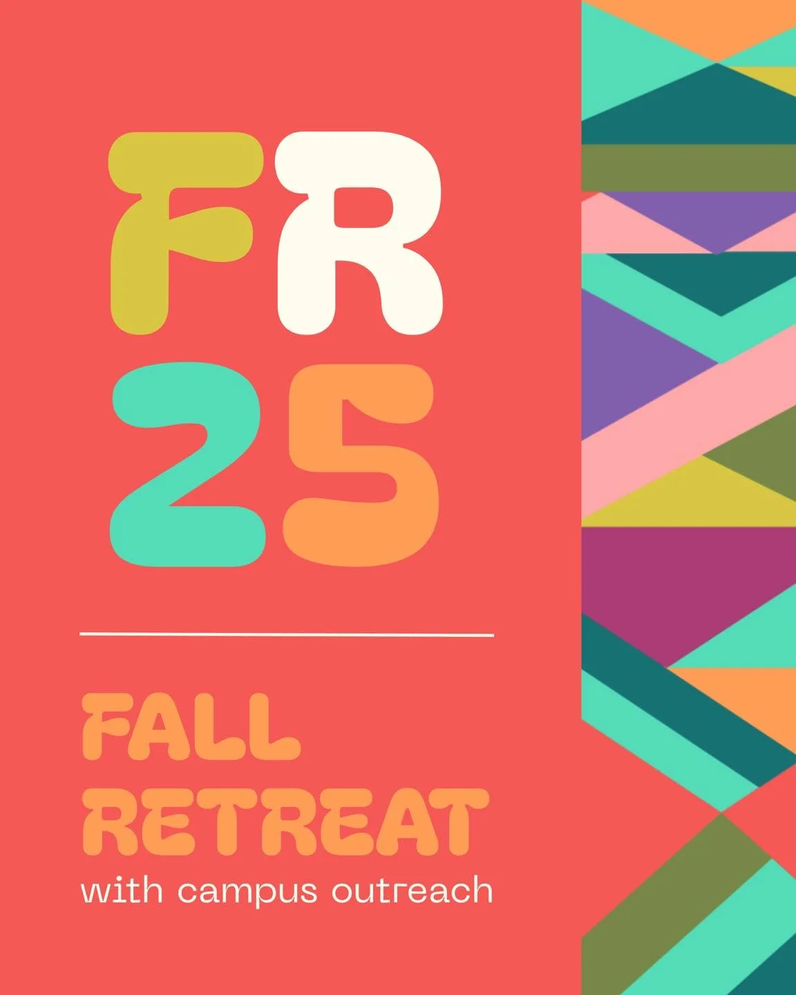 Join us for a weekend with CO 🌆🎢🍂🏌️&zwj;♂️🛶✨ For just $99, spend two nights learning about faith, building friendships, and having fun around Charlotte! Your campus may also have its own discount code 👀 Register by September 16 to experience FR