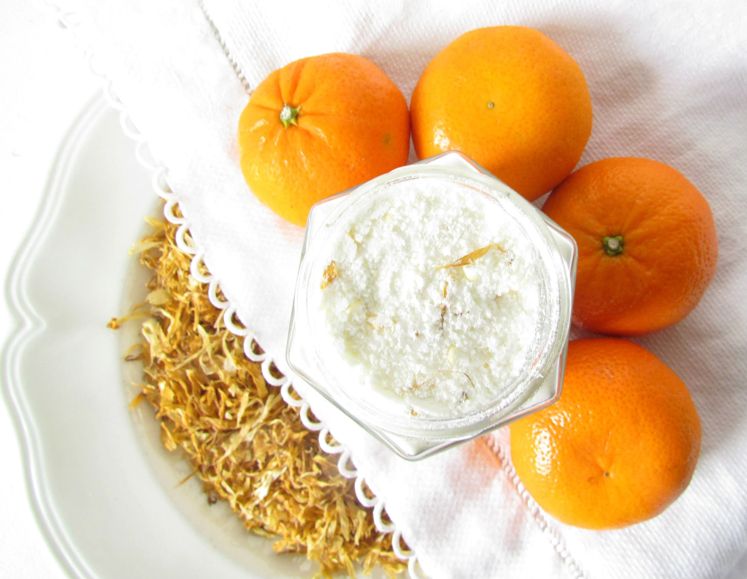 Uplifting tangerine calendula sheep milk bath soak