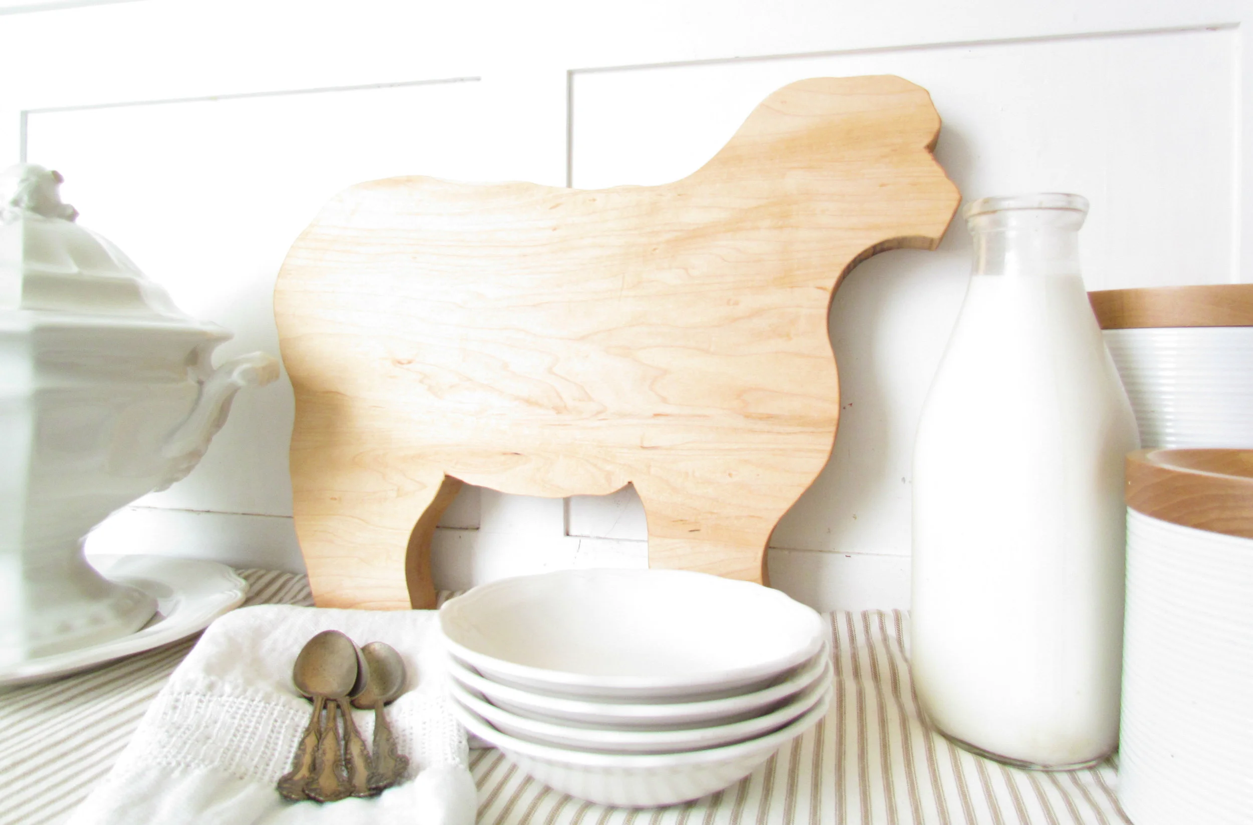 Sheep Butcher Block Cutting Board