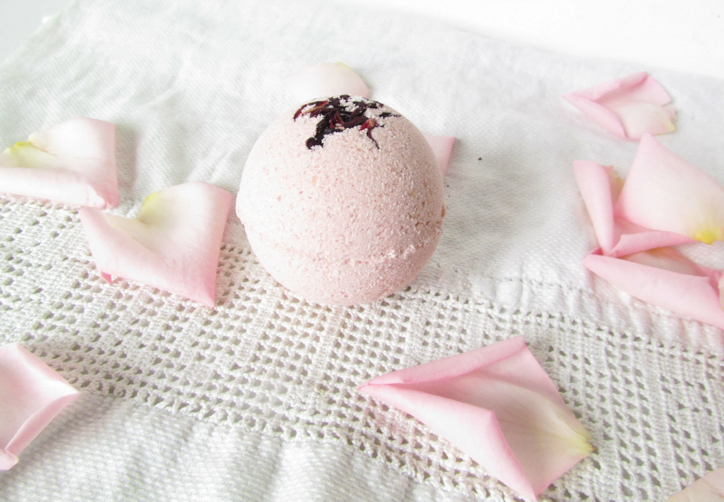 Soothing Rose Hibiscus Sheep Milk Bath Fizzie.jpg