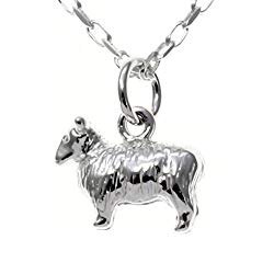 Sterling Silver Sheep Pendant