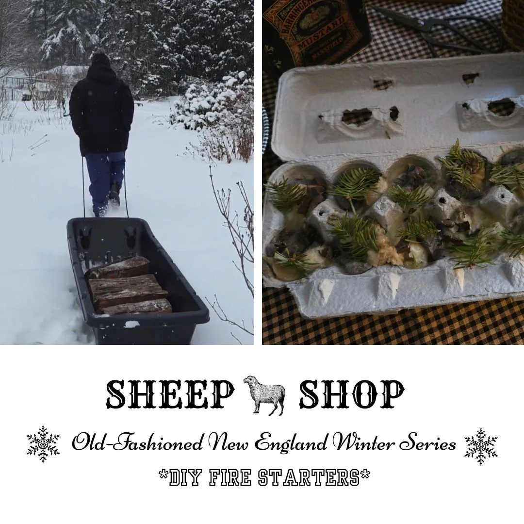 Old-Fashioned New England Winter Series | DIY Fire Starters