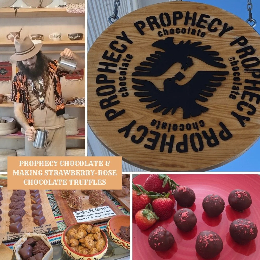 Let's awaken our senses and dive into the world of chocolate! In my latest Youtube video, we are visiting @prophecychocolate and making strawberry-rose chocolate truffles with my sister Sarah (also known as the Sheep Shop baker:)
https://www.youtube.