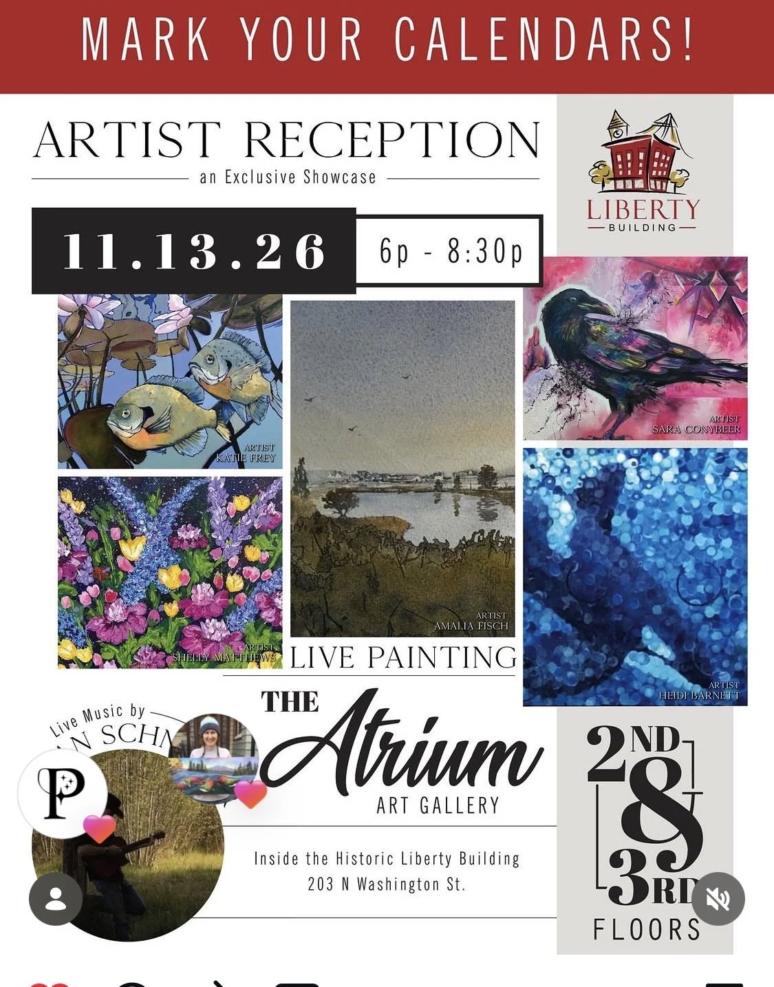 The Atrium Art Gallery 2nd Friday!