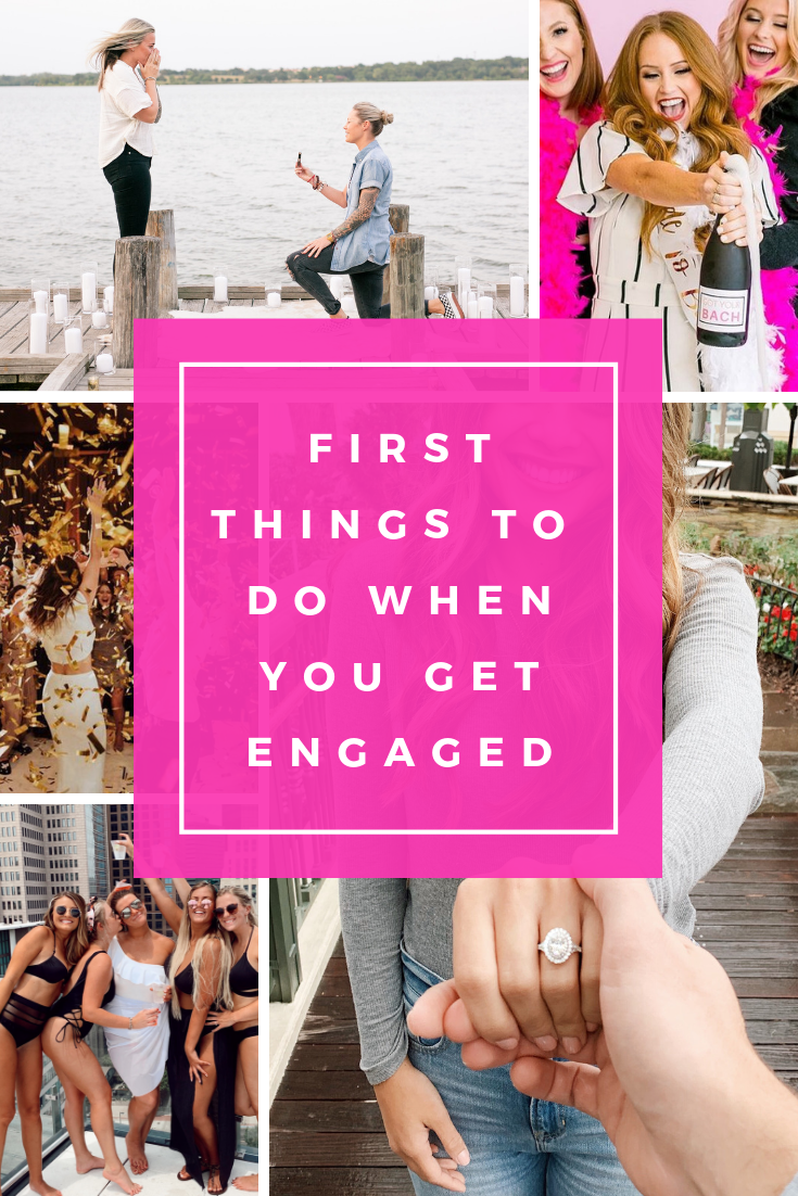 First Things to do Once You're Engaged - Wedding Wednesday