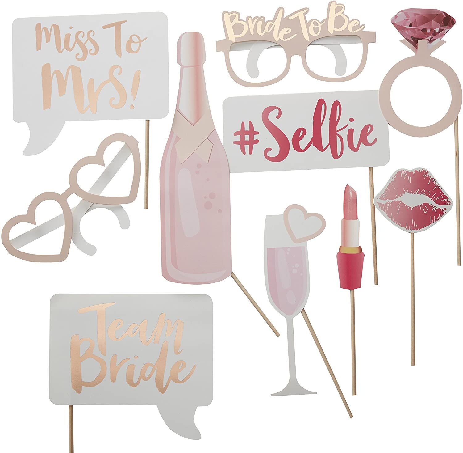 Team Bride Photo Booth Props