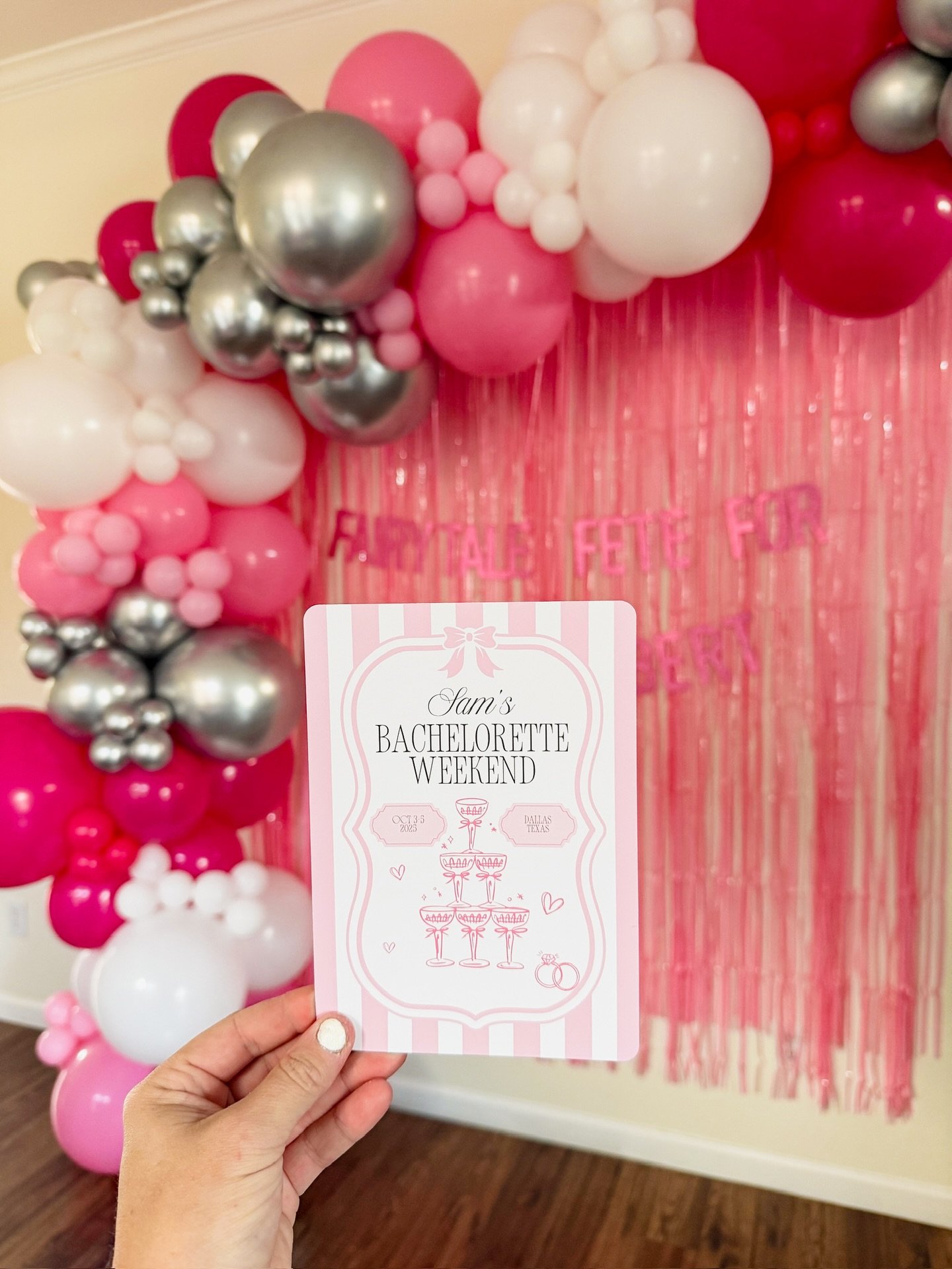 A fabulous fete for a fabulous bride 🩷💍🥂 
.
.
.
.
.
#dallas #bachelorette #partyplanner #gotyourbash