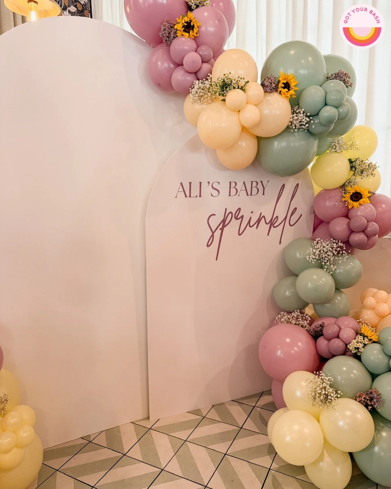 We are&nbsp;obsessed&nbsp;with how this arch came together for Ali&rsquo;s baby sprinkle! 🌻🌿🩰

Every detail was thoughtfully curated to make the moment extra special. 

Save this for your next celebration inspo!

#BabyShowerInspo #Gotyourbash #DFW