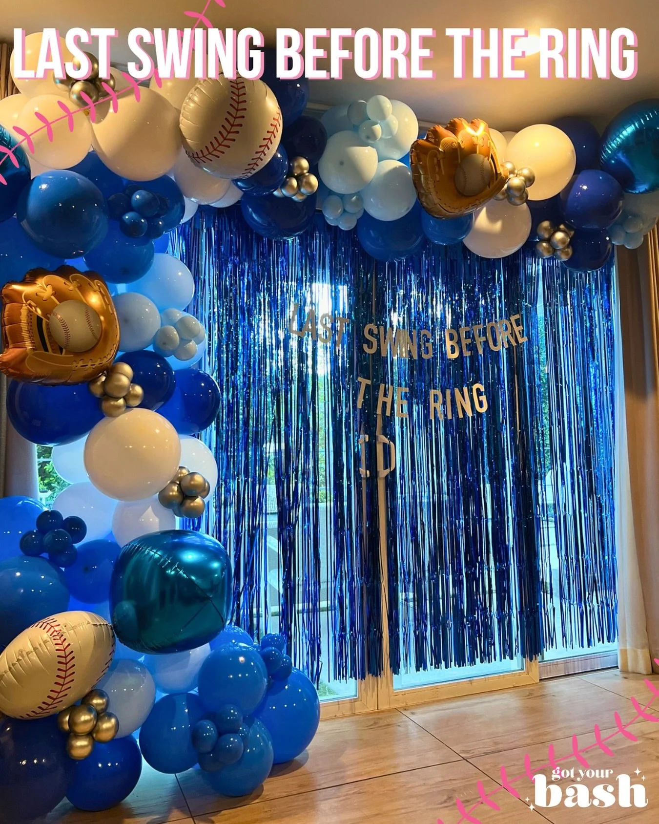 Last swing before the ring ⚾💍

Serving royal blues, big league energy, and celebrating the bride-to-be 💙✨

Need help planning your own bach trip? We&rsquo;ll bring the theme, the details, and the magic. 🤍

#Gotyourbash&nbsp;#partyplanning #bachelo