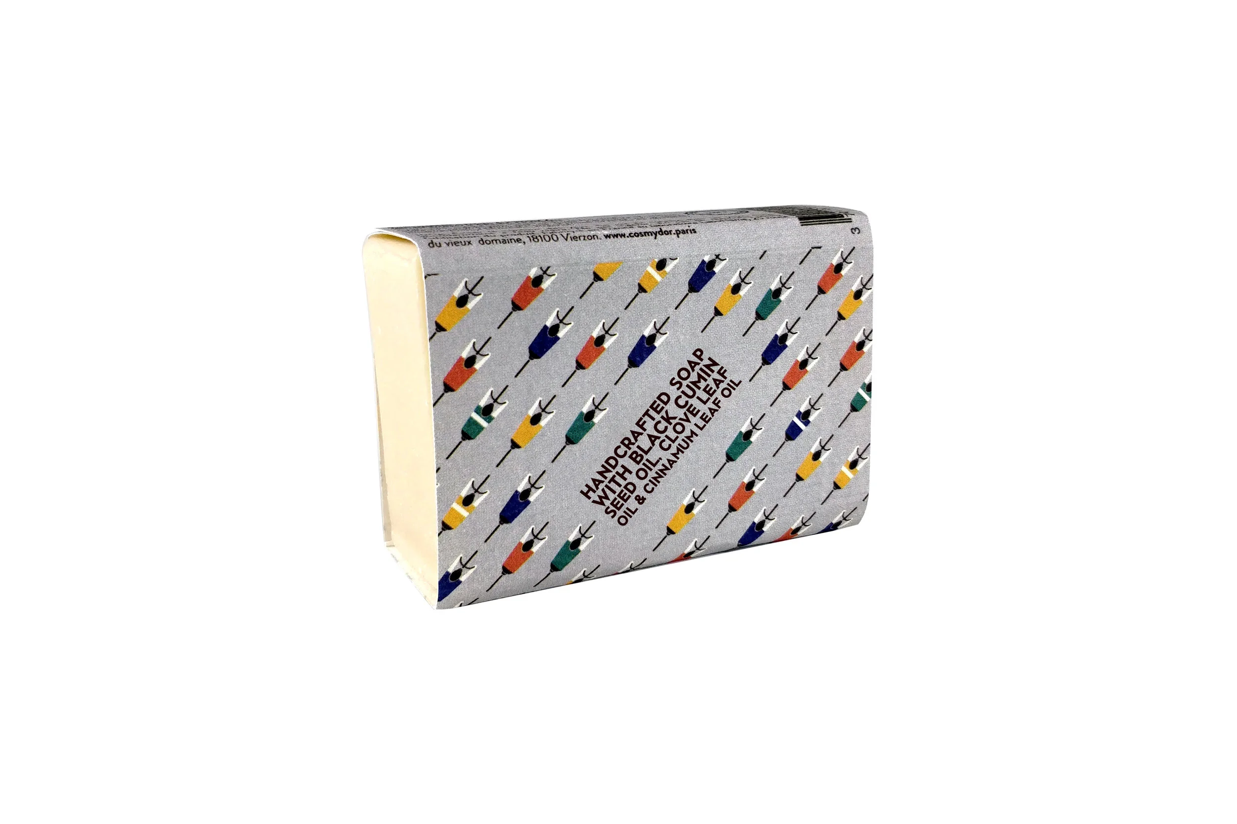 Cosmydor artisanal handcrafted aromatherapy virtuous organic botanical quality concentration cold-processed vegan bar soap Black Cumin Clove Cinnamum Leaf Oil