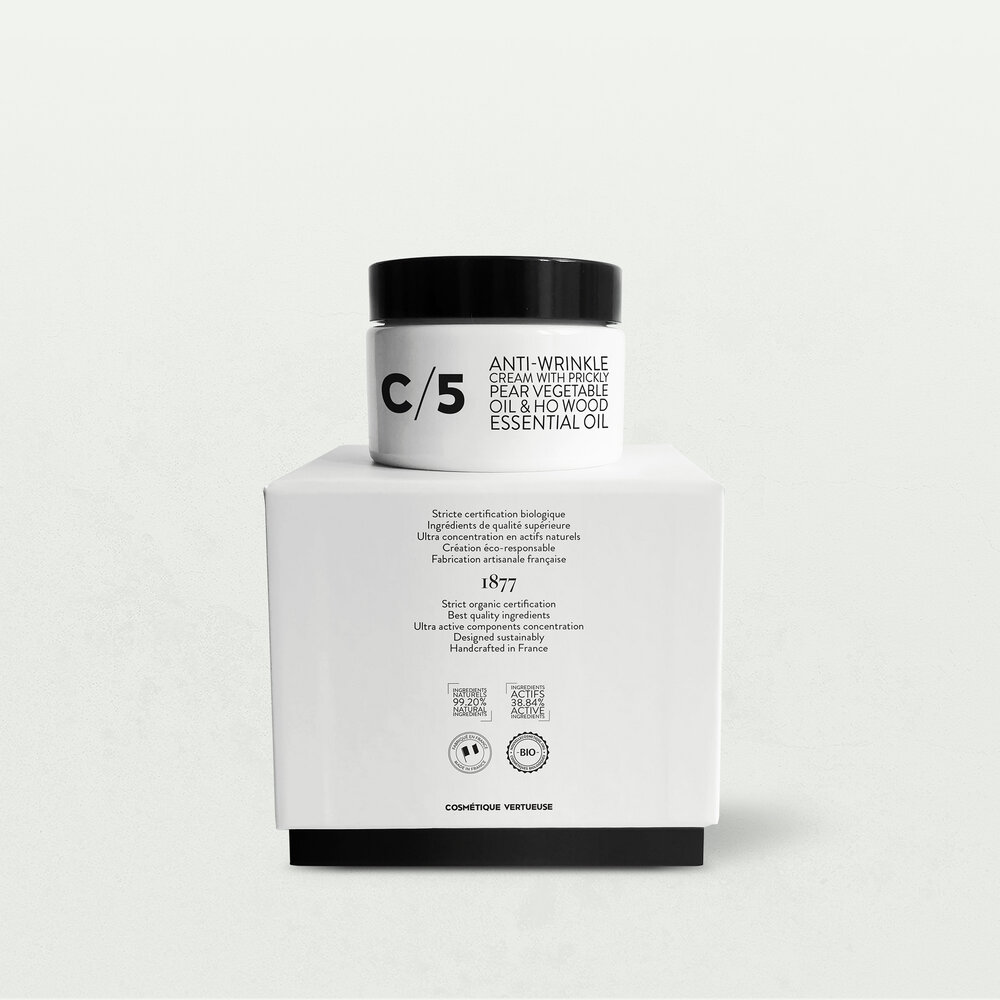 Ultra-efficient Organic Sustainable C/5 Anti-Wrinkle Cream - Handcrafted  Skincare Luxury — Cosmydor